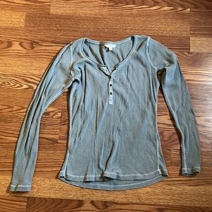 Women size S, Lucky Brand Henley, blue